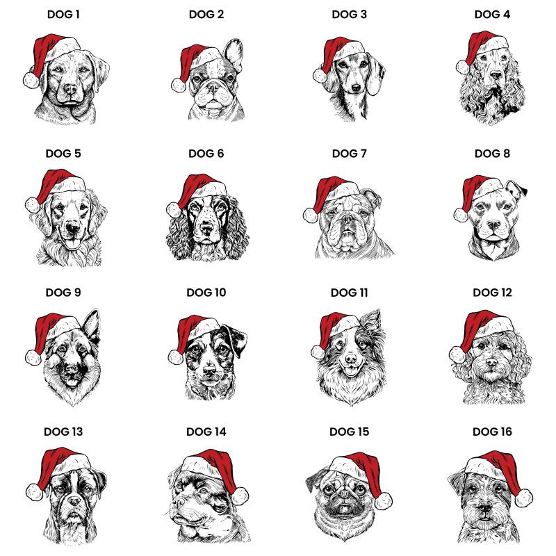 Personalised Dog Breed Christmas Bauble