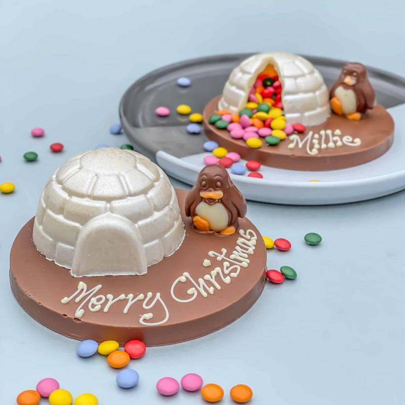 Chocolate Smash Igloo and Praline Penguin